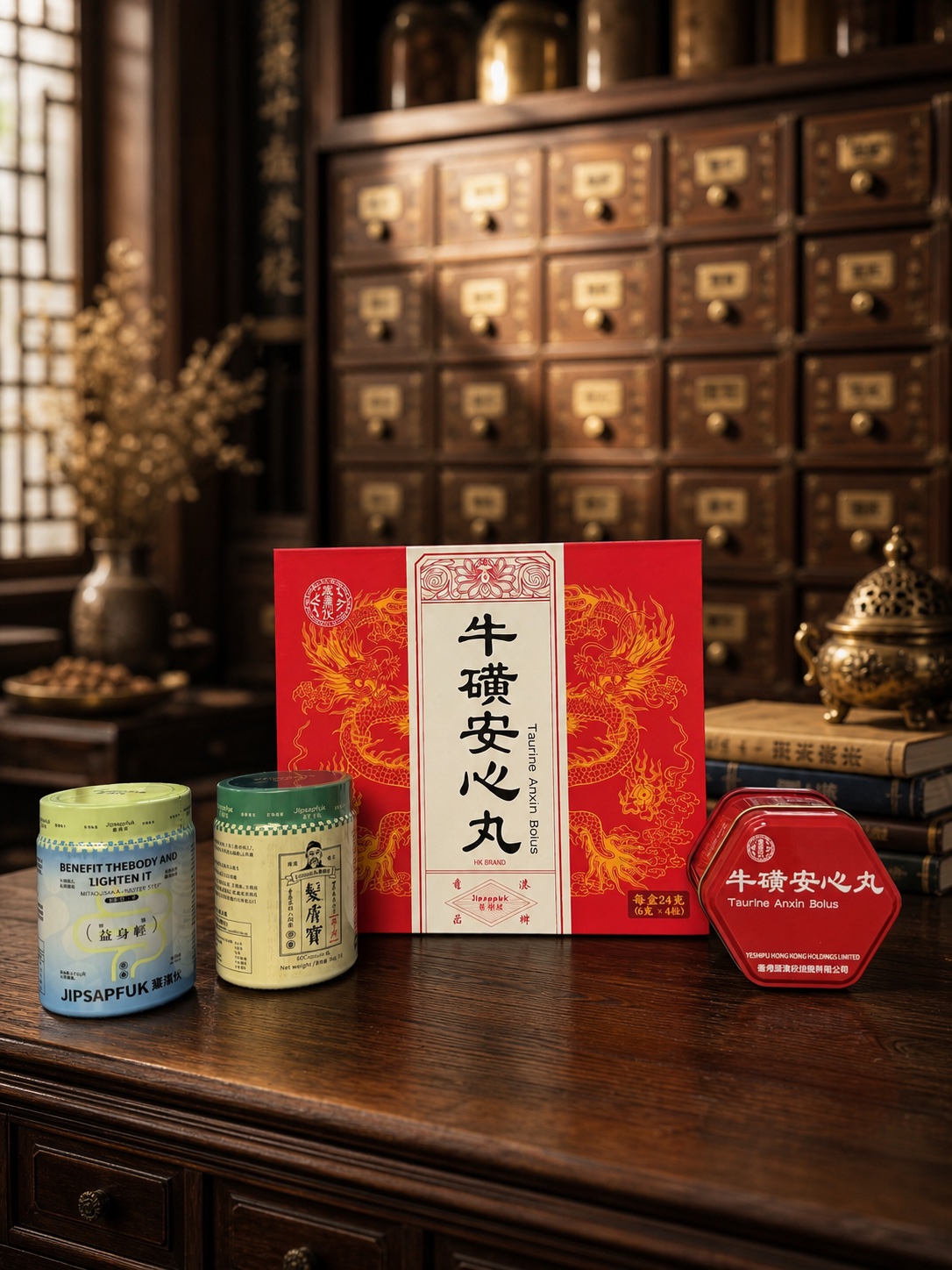 葉濕伏三款產品漢方場景